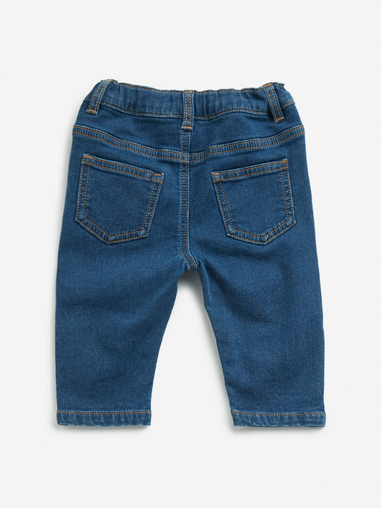 HOP Baby Dark Blue Relaxed - Fit Mid - Rise Jeans