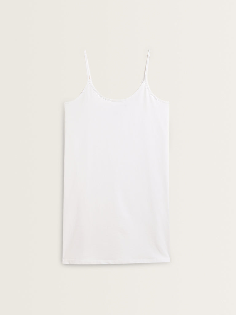 Wunderlove White Solid Slip