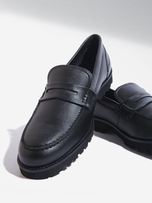 SOLEPLAY Black Penny Loafers