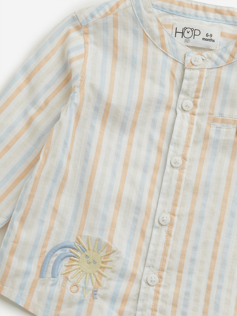 HOP Baby Multicolour Striped Shirt