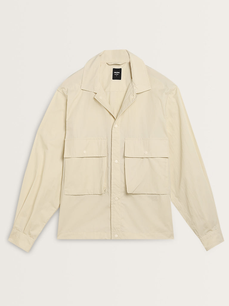 Nuon Off-White Relaxed-Fit Jacket