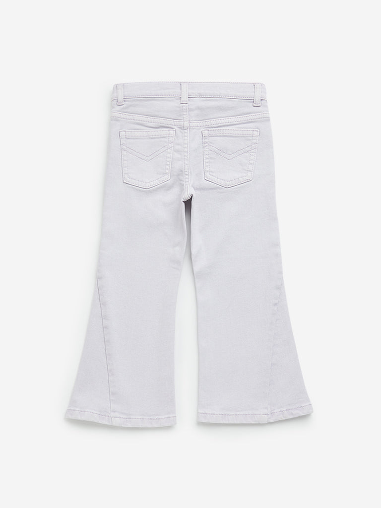 HOP Kids Lilac Relaxed - Fit High - Rise Jeans