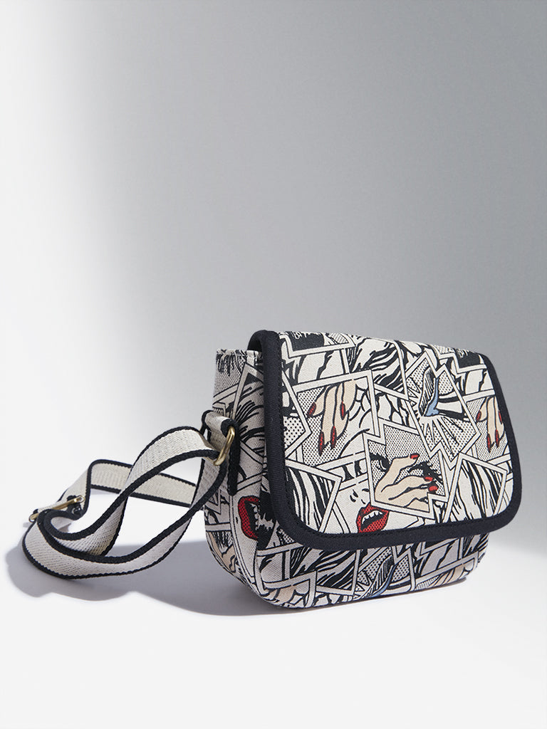 Westside Multicolour Graphic Printed Sarah Sling Bag