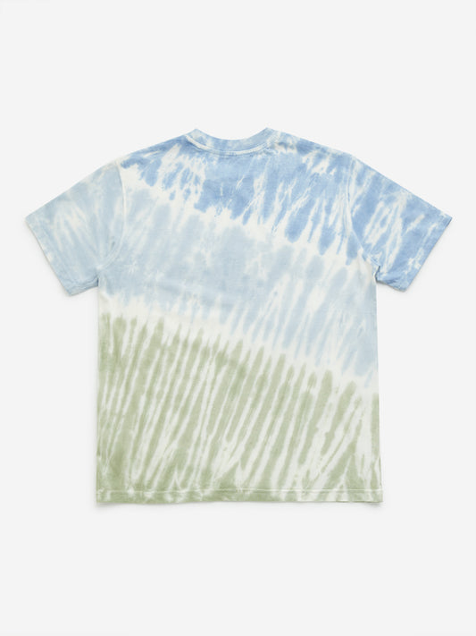 Y&F Kids Multicolour Tie-Dye Print Cotton T-Shirt