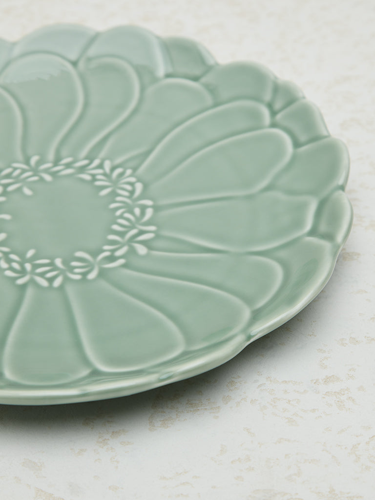 Westside Home Mint Tropical Design Side Plate