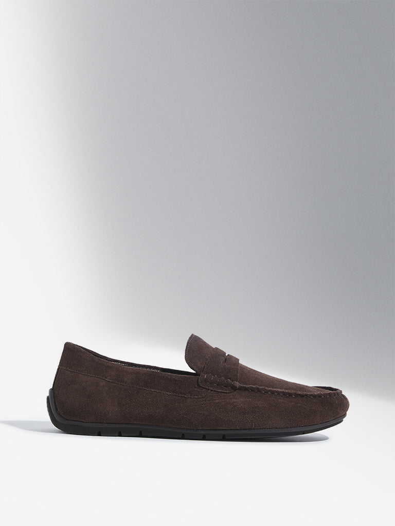 SOLEPLAY Brown Suede Loafers