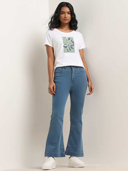 LOV Blue Straight - Fit Mid - Rise Jeans
