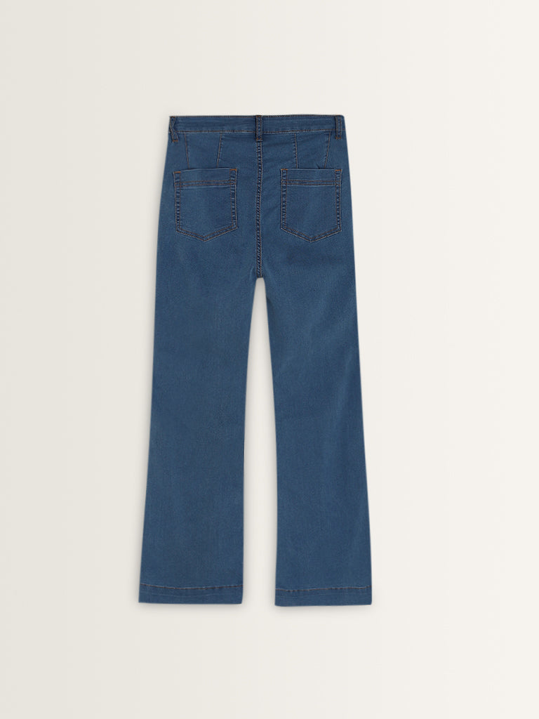 LOV Blue Straight - Fit Mid - Rise Jeans