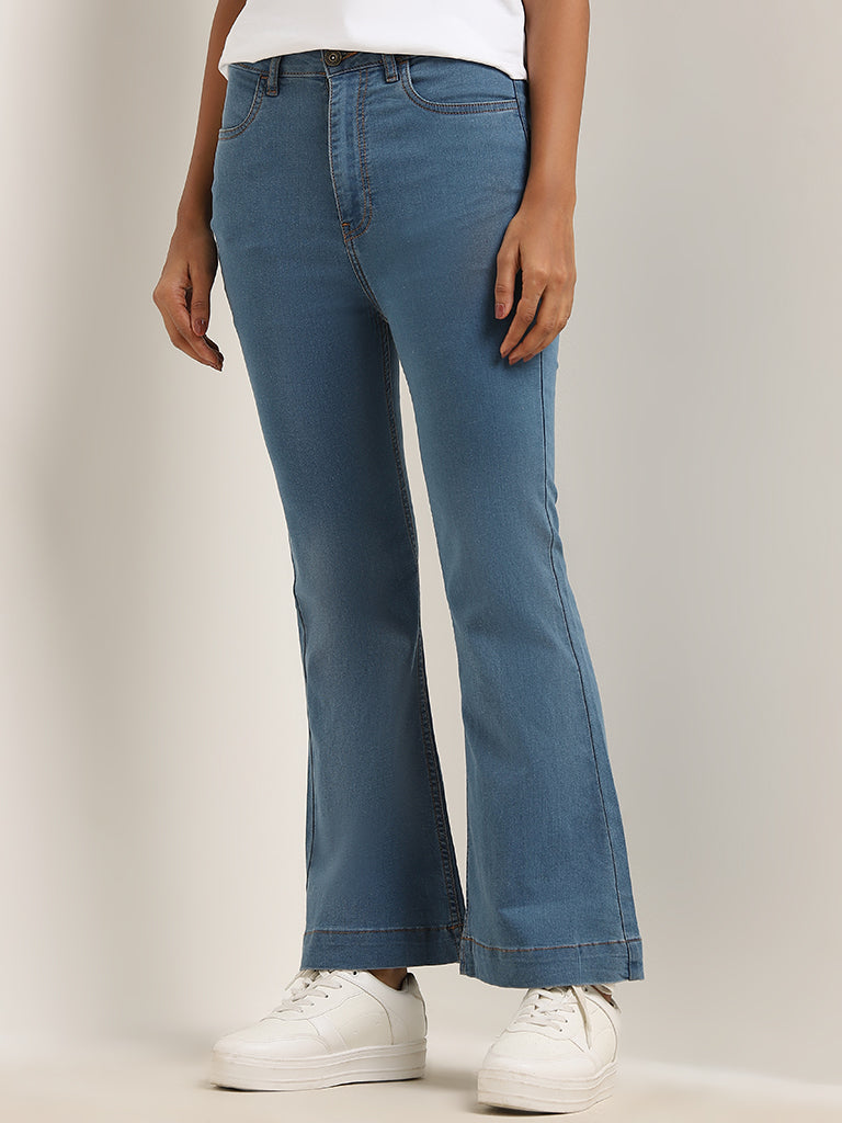 LOV Blue Straight - Fit Mid - Rise Jeans