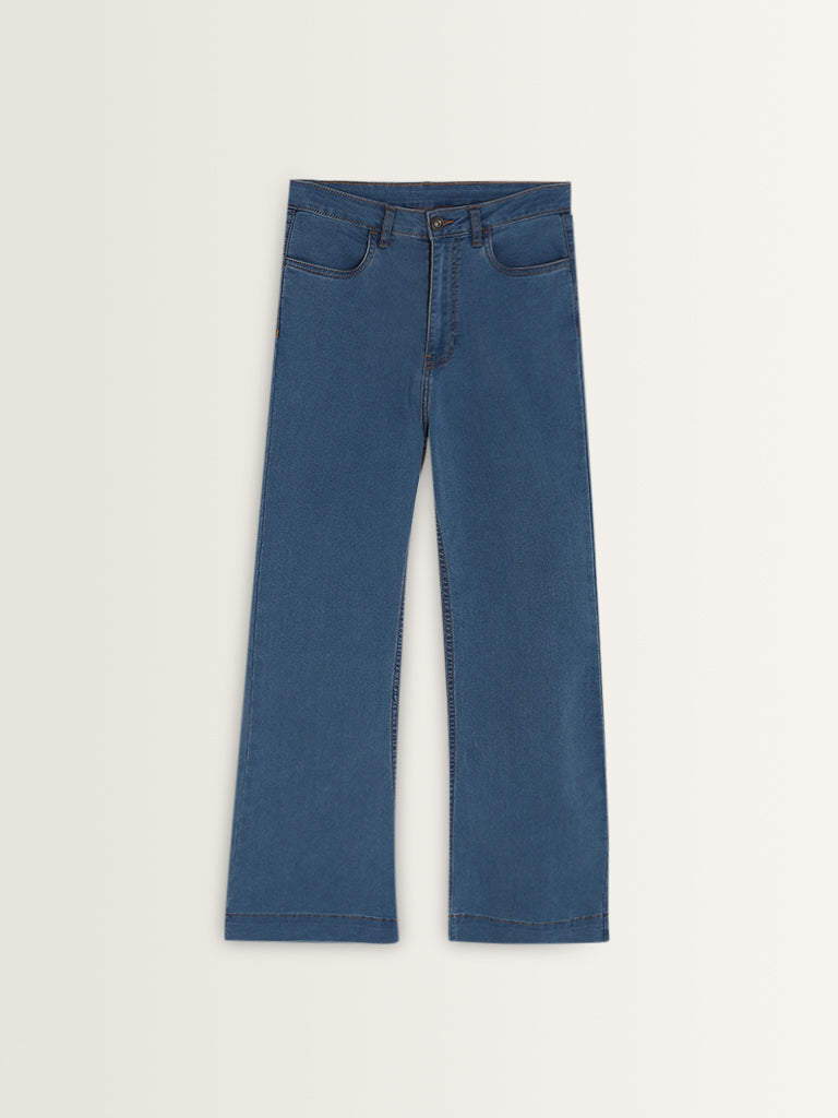 LOV Blue Straight - Fit Mid - Rise Jeans