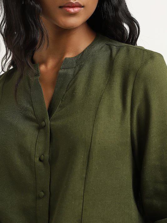 LOV Olive Solid Top