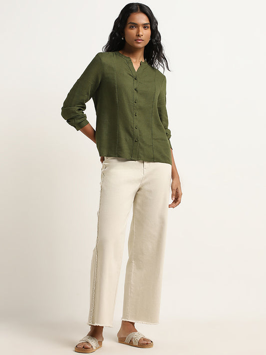 LOV Olive Solid Top