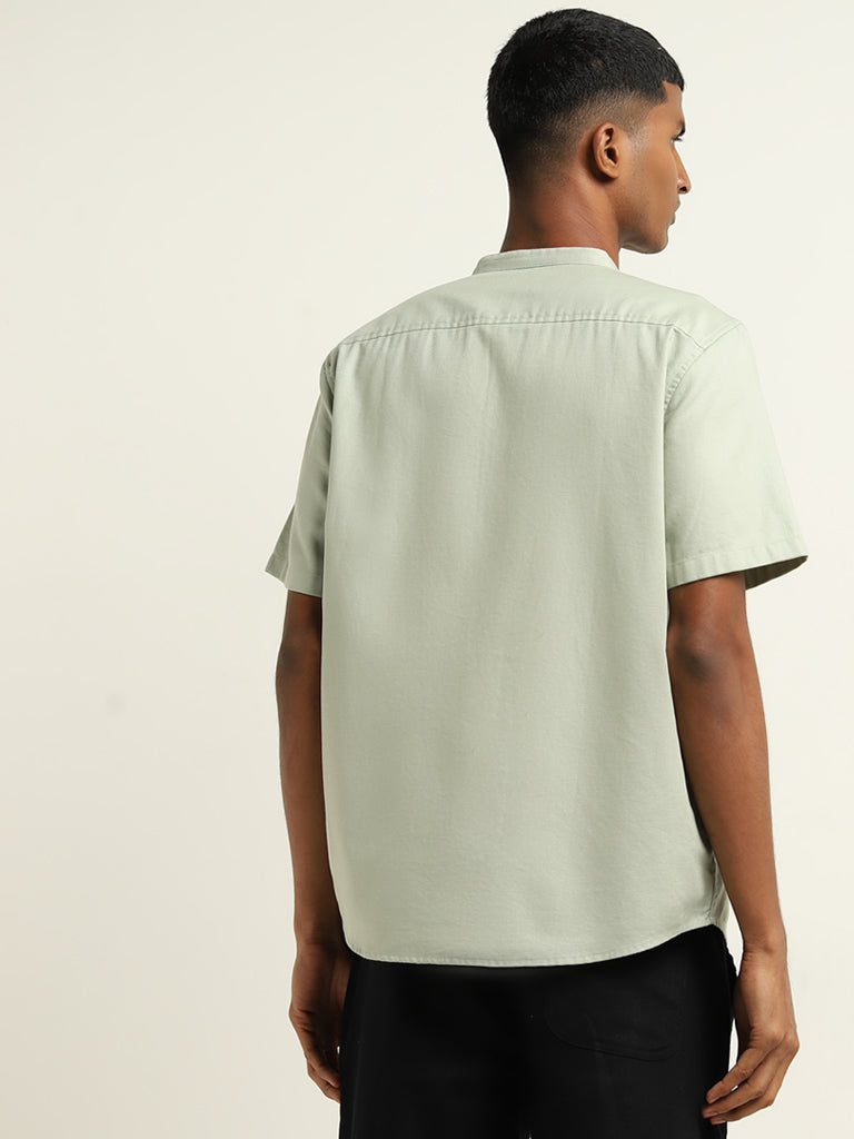 ETA Sage Solid Resort-Fit Cotton Shirt