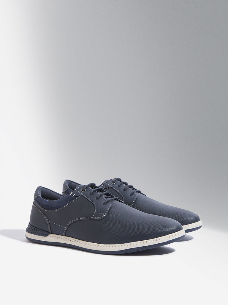 SOLEPLAY Navy Lace-Up Casual Shoes