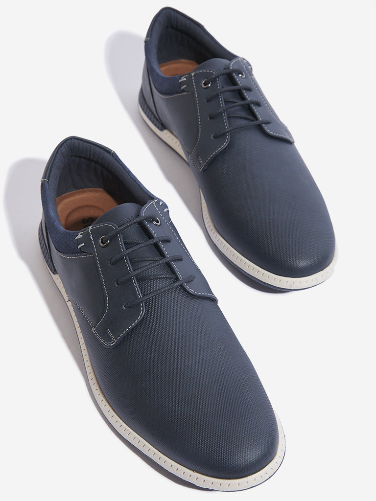 SOLEPLAY Navy Lace-Up Casual Shoes