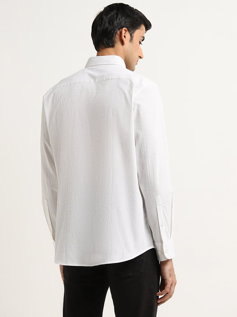 Ascot White Relaxed-Fit Shirt
