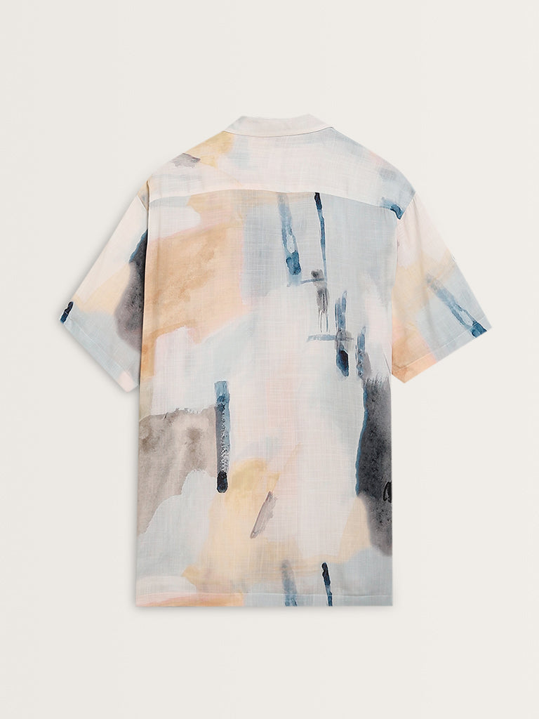 Nuon Multicolour Abstract Print Relaxed-Fit Shirt