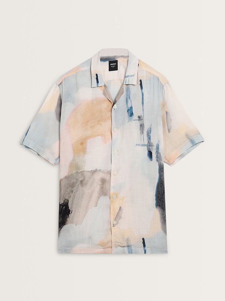 Nuon Multicolour Abstract Print Relaxed-Fit Shirt