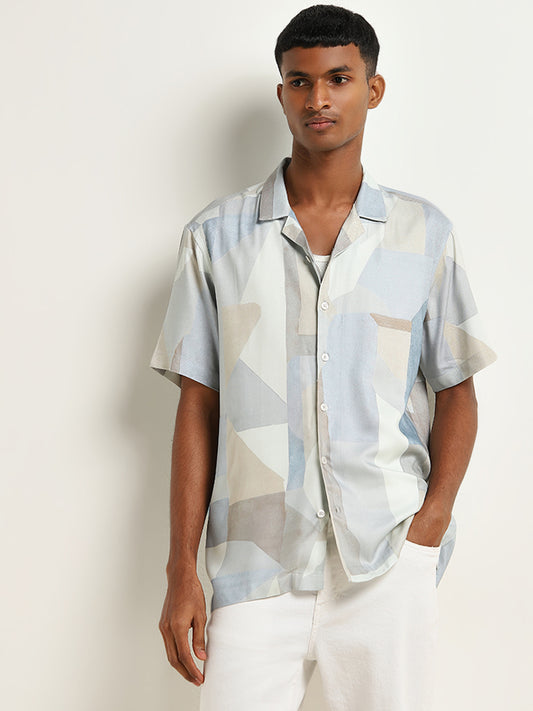 Nuon Multicolour Abstract Print Relaxed-Fit Shirt