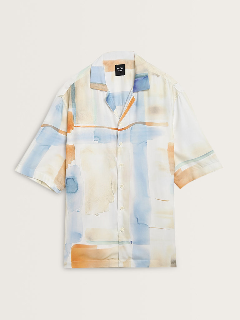 Nuon Multicolour Abstract Print Relaxed-Fit Shirt