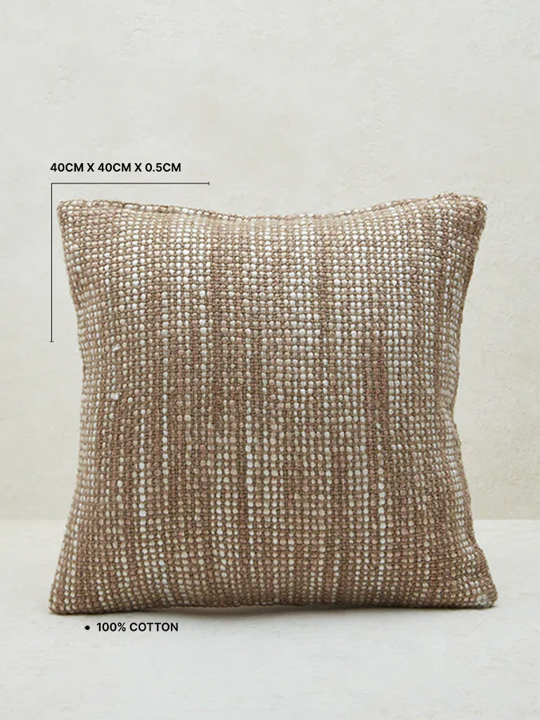 Westside Home Brown Graded Striped Cushion Cover