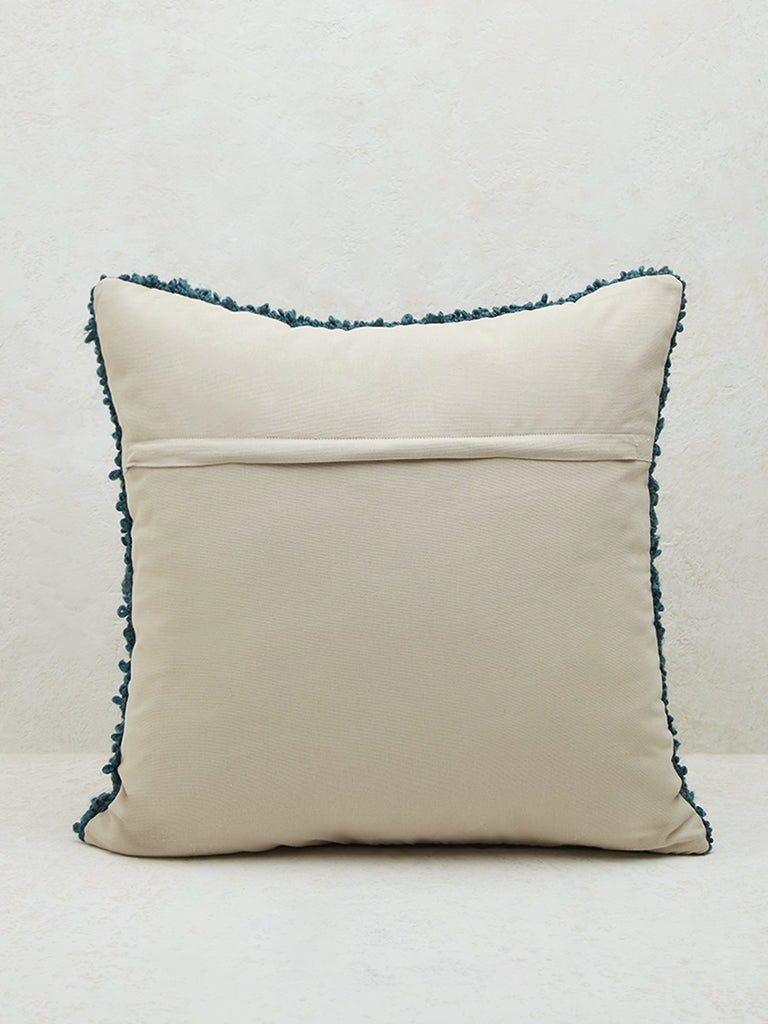 Westside Home Teal Teddy Fleece Cushion Cover