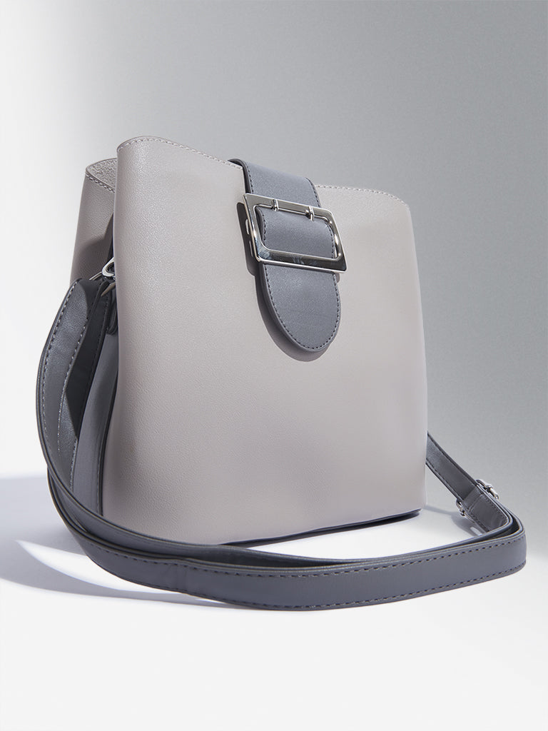 Westside Accessories Grey Margreta Hand Bag