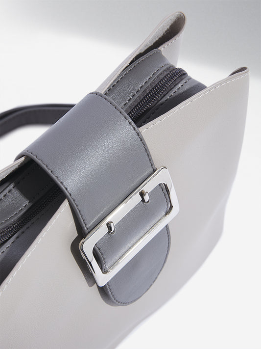 Westside Accessories Grey Margreta Hand Bag