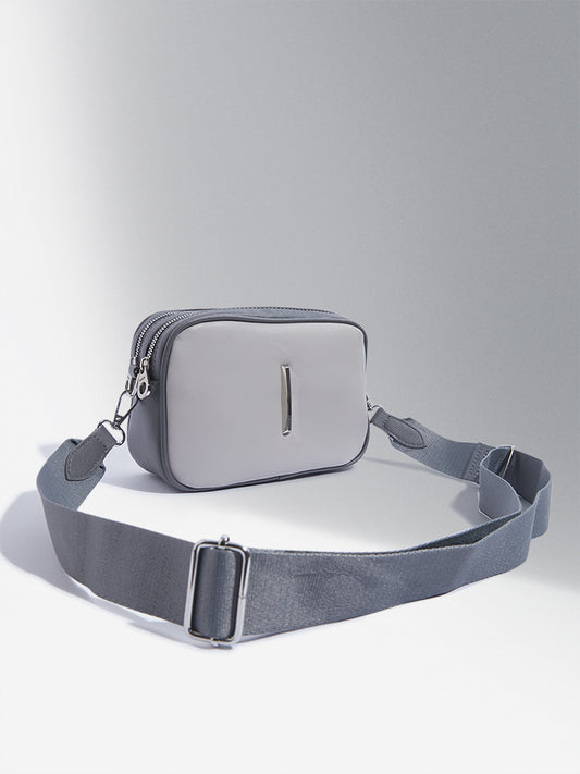 Westside Accessories Grey Jasper Crossbody Bag
