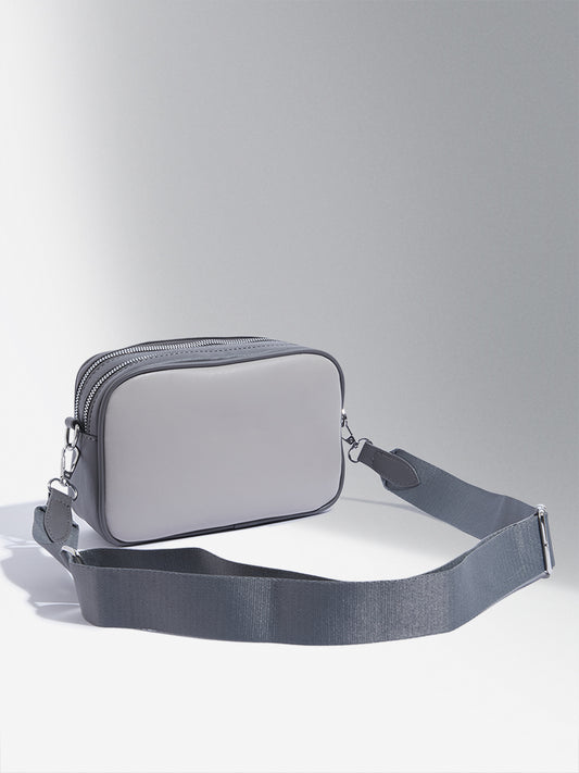 Westside Accessories Grey Jasper Crossbody Bag