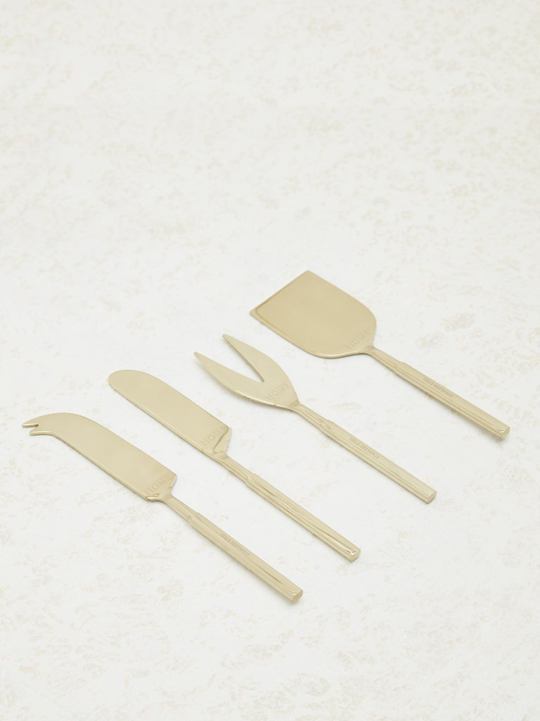 Westside Home Gold Cheese Serve (Set of 4)