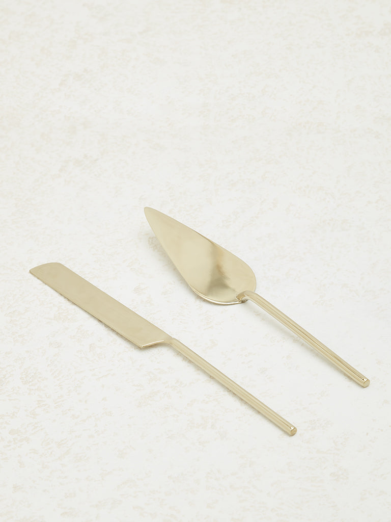 Westside Home Gold Dessert Server (Set of 2)