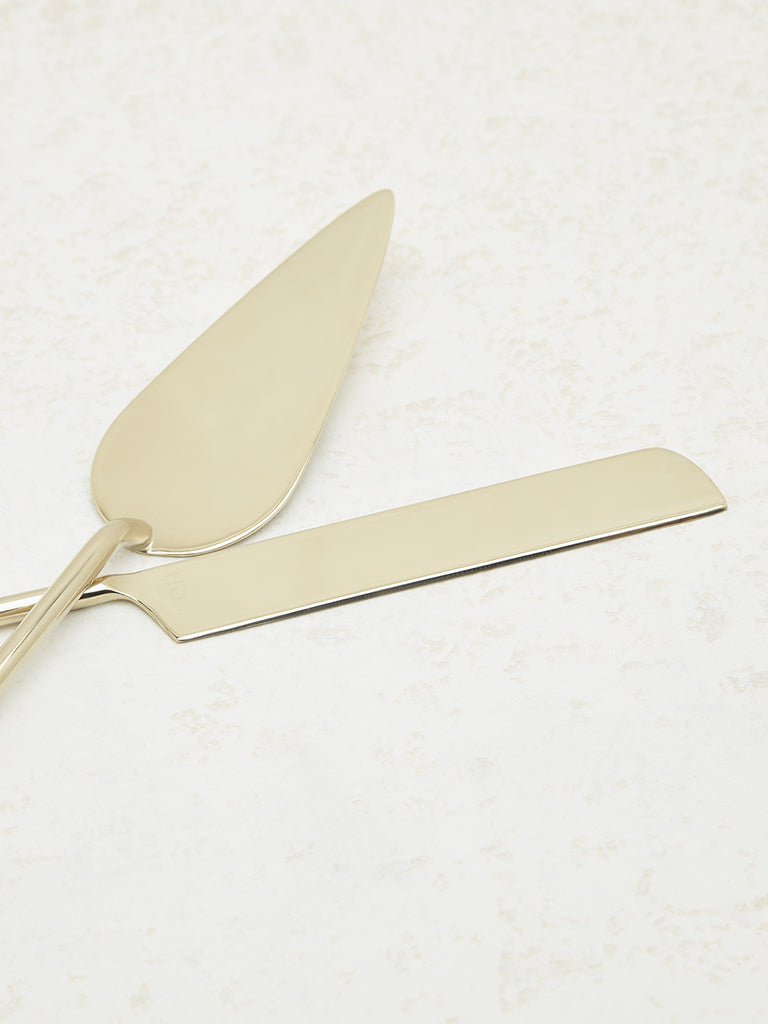 Westside Home Gold Dessert Server (Set of 2)