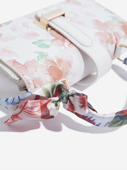Westside Accessories Multicolour Floral Design Hand Bag