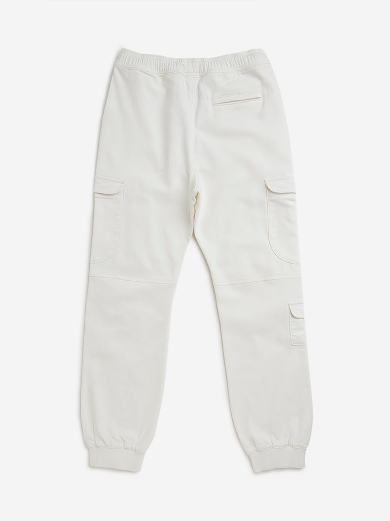 Kids white joggers online