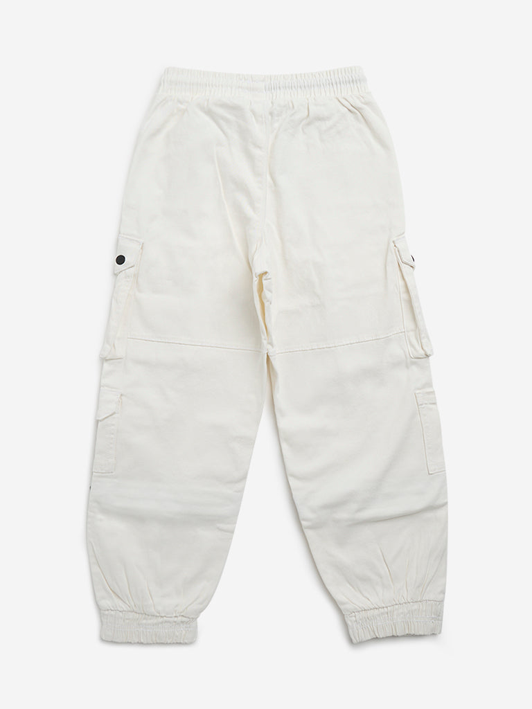 Kids white joggers online