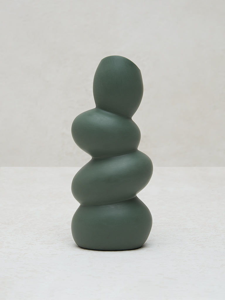 Westside Home Green Pebble Vase