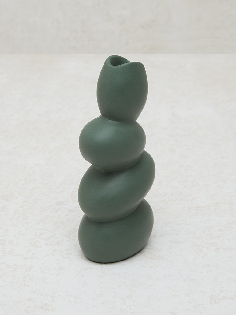 Westside Home Green Pebble Vase