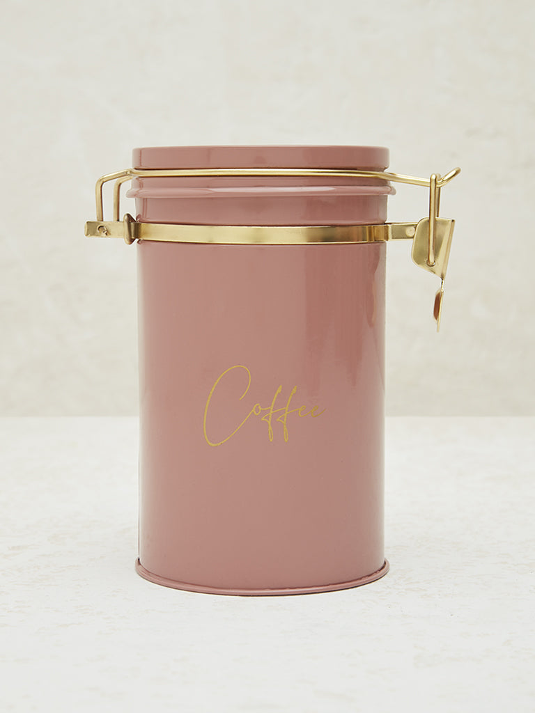 Westside Home Pink Text Design Coffee Jar