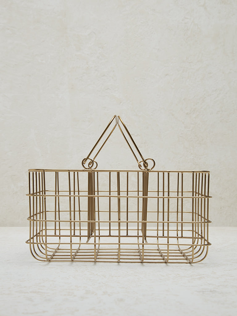 Westside Home Gold Tone Bottle Holder