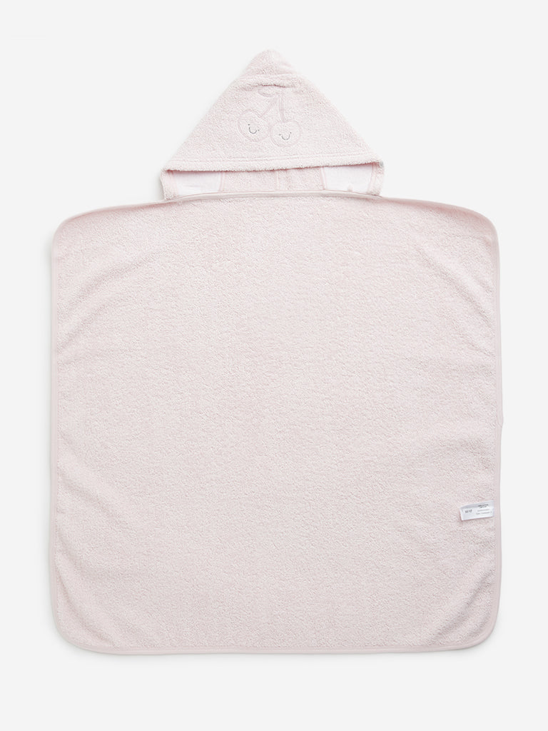 HOP Baby Light Pink Cotton Hooded Towel