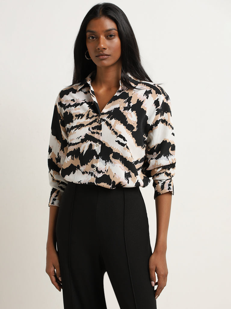 Wardrobe Multicolour Abstract Print Shirt