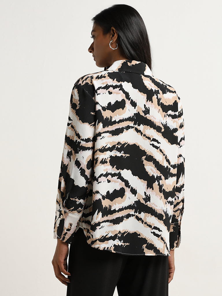 Wardrobe Multicolour Abstract Print Shirt