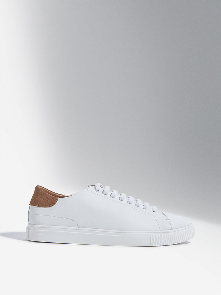 SOLEPLAY White Lace-Up Sneakers