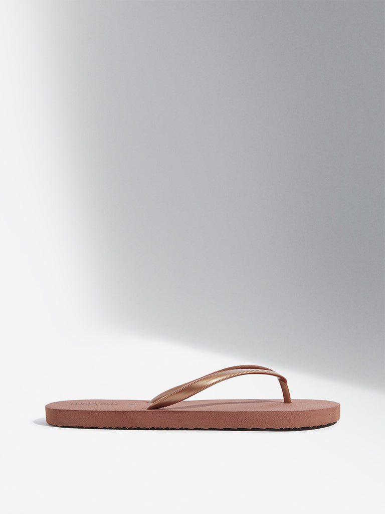 LUNA BLU Tan Flip-Flop