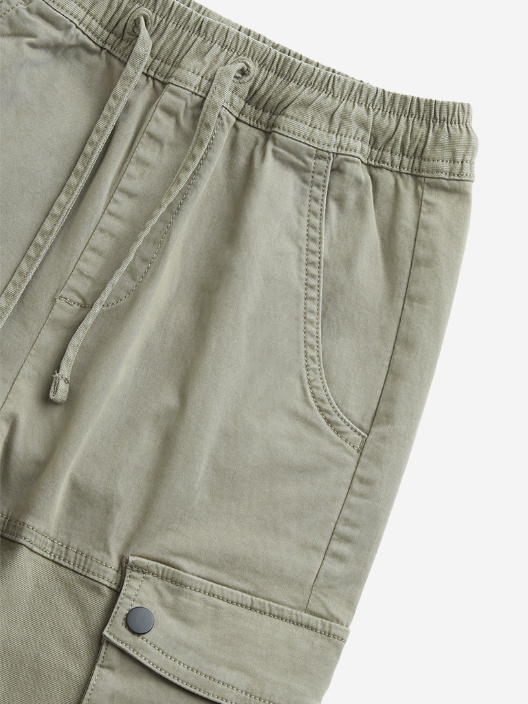 Y&F Kids Sage Cargo-Style Mid-Rise Cotton Blend Pants