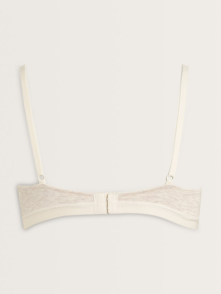 Wunderlove Off-White Padded Cotton Bra