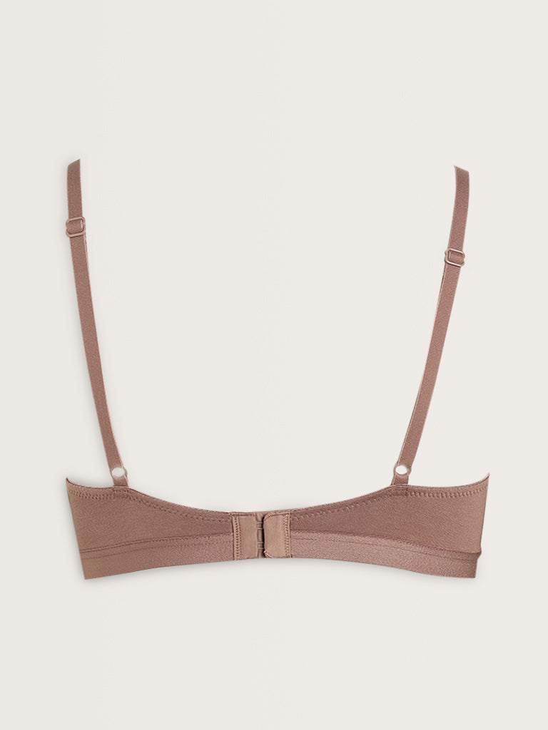 Wunderlove Light Brown Padded Cotton Bra