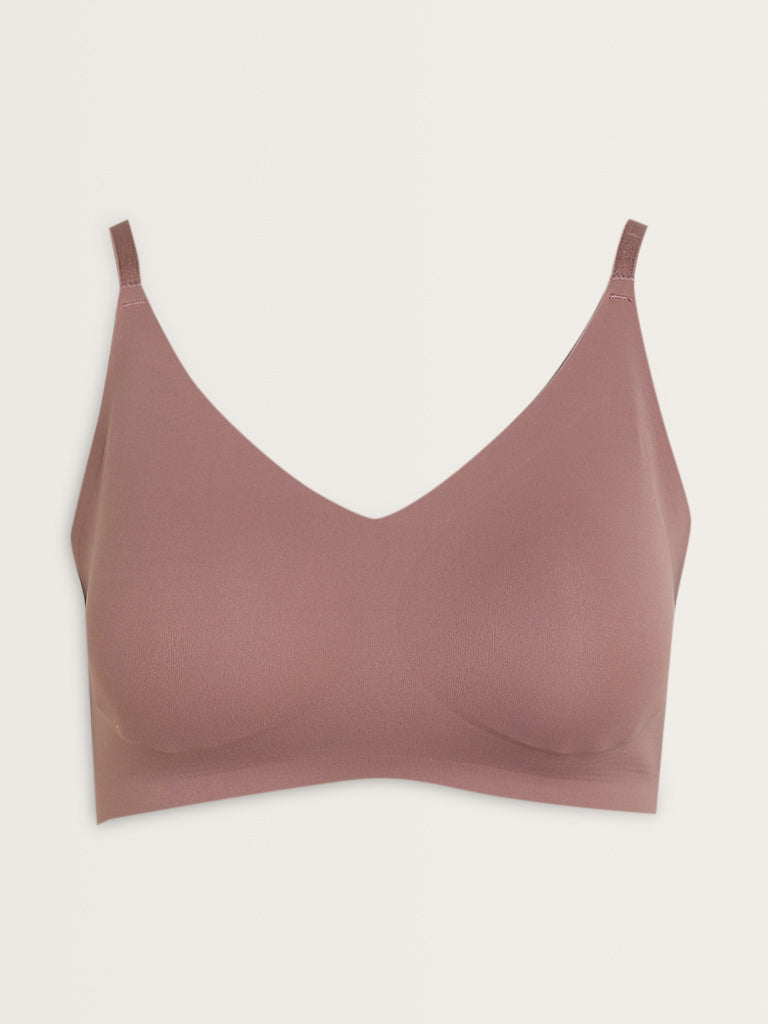 Wunderlove Mauve Invisible Seam-Free Padded Bra