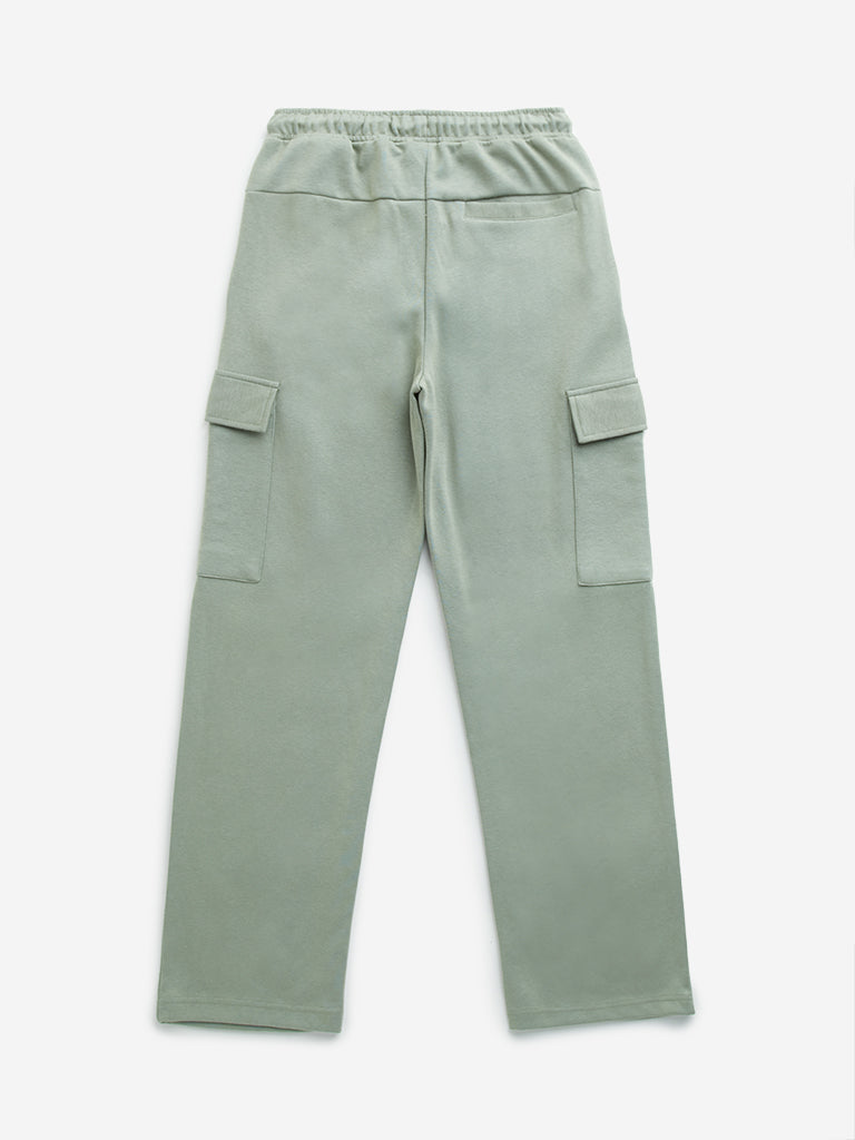 Y&F Kids Sage Mid-Rise Cotton Blend Track Pants